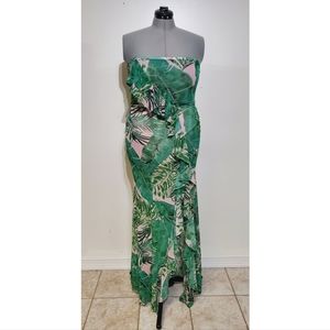 One side open leg dresse